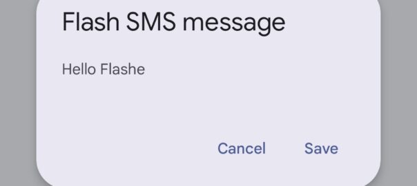 flash sms versturen