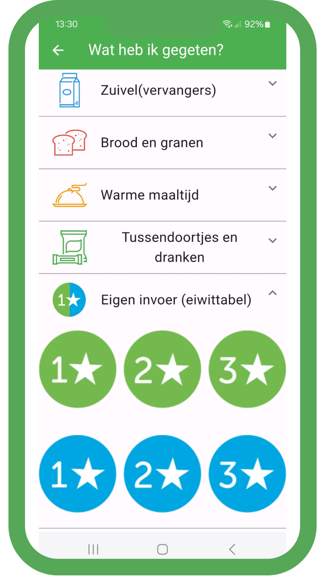 voedseldagboek app