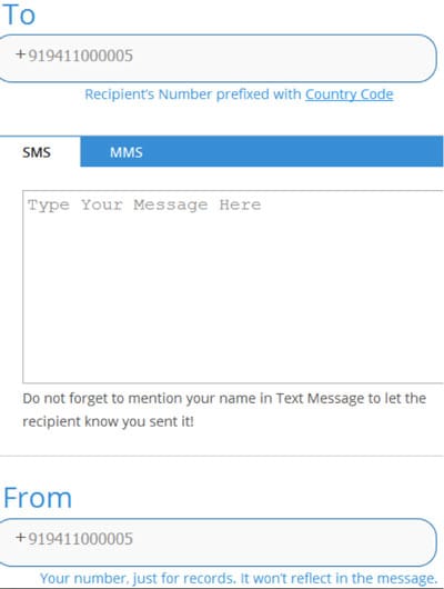 gratis anoniem sms versturen via internet